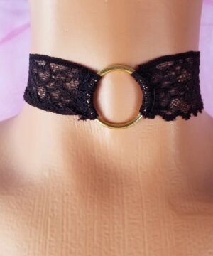black lace choker
