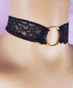 black lace choker