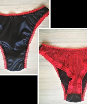 sissy satin brazilian panties