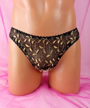 Sissy Lingerie: Floral Panties, White Lace Bikini, Gay Wedding Panty, Transgender, DDLG, BBC