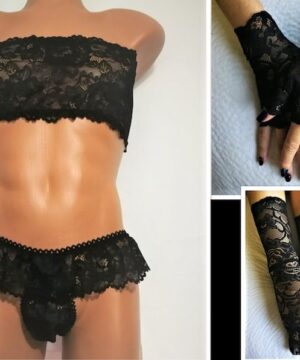 FTM Transgender Lingerie Set - Sissy Panties, Mens Panties, Gay Panties for Crossdressers, Cuckolds & LGBTQ